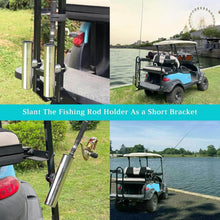 Load image into Gallery viewer, Stainless Steel Fishing Rod Holders for EZGO, Yamaha, Club Car Golf Cart (x2)