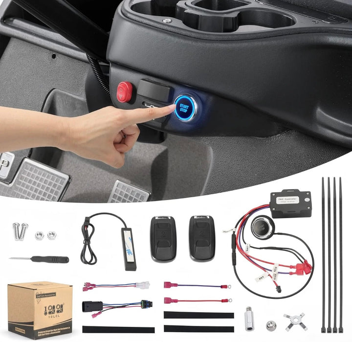 20-80V Keyless Push-to-Start Ignition for EZGO TXT, Club Car DS/Precedent & Yamaha G22/G29 Electric