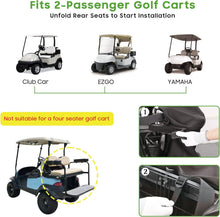 Load image into Gallery viewer, 10L0L Zippered Golf Cart Storage Bag – Club Car DS / Precedent, EZGO TXT / RXV &amp; Yamaha