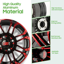 Load image into Gallery viewer, 12 Inch Golf Cart Tires Rims (4-Pack) with SS Center Caps | Durable Powder Coated Aluminum Wheels