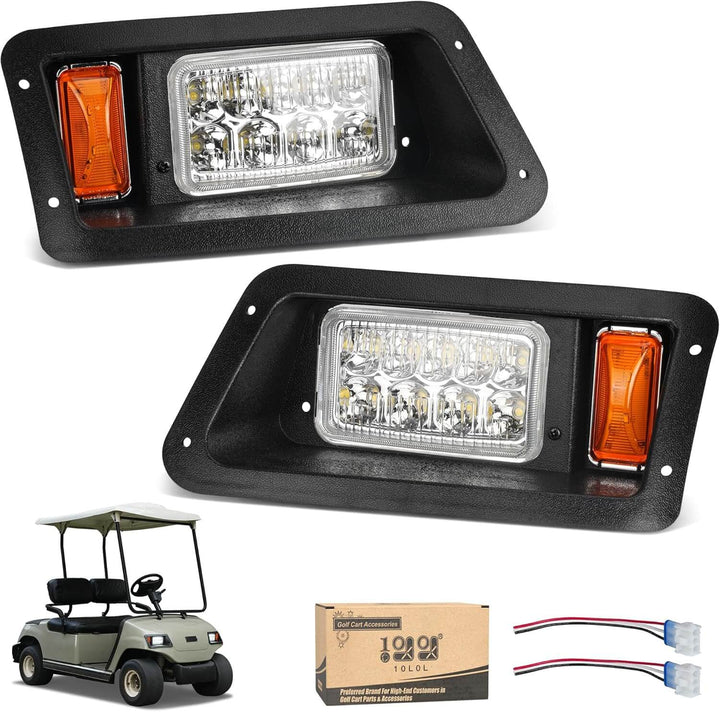 12V Golf Cart Headlight Kit for Yamaha G14 G16 G19 G22 Gas or Electric
