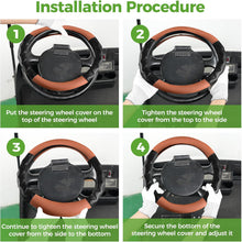 Load image into Gallery viewer, 13 Inch Golf Cart Steering Wheel Cover for EZGO TXT &amp; RXV, Comfortable to Hold