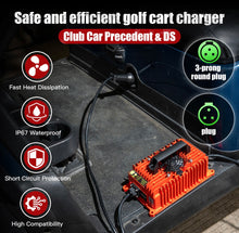 Load image into Gallery viewer, NOKINS Golf Cart Battery Charger for Club Car DS/Precedent 48V 15 AMP Type 3-Pin