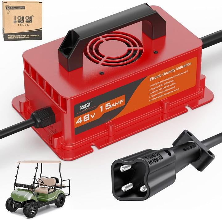 15A 48V Golf Cart Battery Charger for Yamaha G29 Drive & Drive2