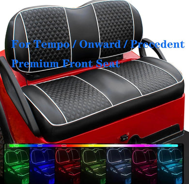 BT RGB Color Changing Golf Cart Seat Covers for Club Car Tempo/Precedent/Onward