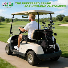 Load image into Gallery viewer, 180° Panoramic Golf Cart Rear View Mirror with LED Light | Universal Fit