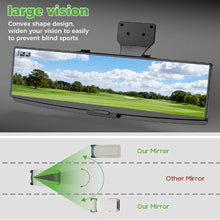 Load image into Gallery viewer, 180° Panoramic Golf Cart Rear View Mirror with LED Light | Universal Fit