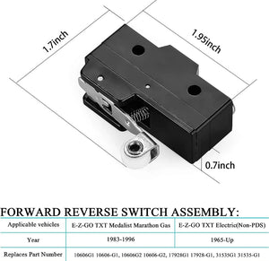 Golf Cart Forward and Reverse Switch Assembly Suitable for EZGO TXT 1994-up