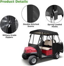 Load image into Gallery viewer, 2/4 Passenger Golf Cart Enclosures for Club Car Tempo/Onward, 600D Waterproof