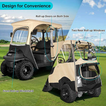 Load image into Gallery viewer, 2 Passenger Golf Cart Enclosures for Club Car Precedent, Onward &amp; Tempo (Short Roof)
