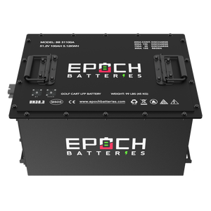 48V 100Ah Lithium (LiFePO4) Golf Cart Battery - Complete Kit for Club Car/EZGO/Yamaha