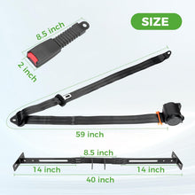 Load image into Gallery viewer, 3-Point Retractable Seat Belt Kit for EZGO TXT &amp; Club Car DS/Precedent (4-Passenger)