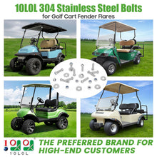 Load image into Gallery viewer, 304 Stainless Steel Bolt with Washer and Nut for EZGO Club Car Yamaha Golf Cart Fender