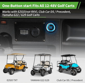 Universal Golf Cart Push-to-Start Keyless Ignition for EZGO/Club Car/Yamaha