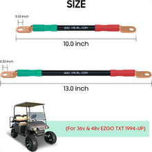 Load image into Gallery viewer, 36V and 48V Golf Cart Battery Cables for EZGO TXT 1994-up 4 Gauge