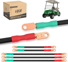 Load image into Gallery viewer, 36V Golf Cart Battery Cable Set for Yamaha G14 G16 - 4 Gauge Tin-Plated Copper (5pc)