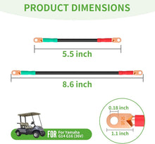 Load image into Gallery viewer, 36V Golf Cart Battery Cable Set for Yamaha G14 G16 - 4 Gauge Tin-Plated Copper (5pc)