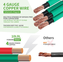 Load image into Gallery viewer, 36V Golf Cart Battery Cable Set for Yamaha G14 G16 - 4 Gauge Tin-Plated Copper (5pc)