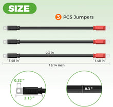 Load image into Gallery viewer, 4-Gauge Golf Cart Battery Cables for EZGO RXV &amp; Club Car Precedent 48V (3PCS)