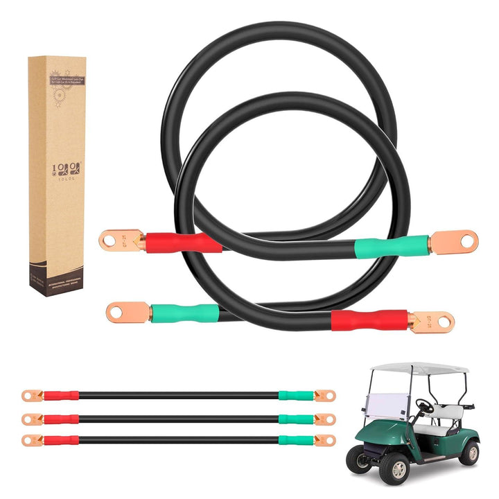 4 Gauge Golf Cart Battery Cables for EZGO RXV & Club Car Precedent