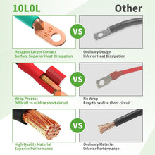 Load image into Gallery viewer, 4 Gauge Golf Cart Battery Cables for EZGO RXV &amp; Club Car Precedent