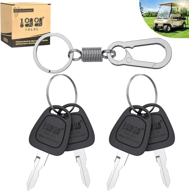 4 Pack Golf Cart Keys for Club Car DS 1982-up and Precedent 2004-up