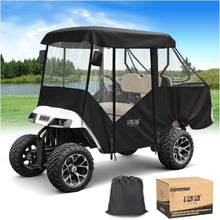 Load image into Gallery viewer, 4-Passenger Deluxe Golf Cart Enclosure for EZGO TXT, Heavy-Duty 600D Waterproof Rain &amp; Snow Cover