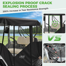 Load image into Gallery viewer, 4-Passenger Deluxe Golf Cart Enclosure for EZGO TXT, Heavy-Duty 600D Waterproof Rain &amp; Snow Cover