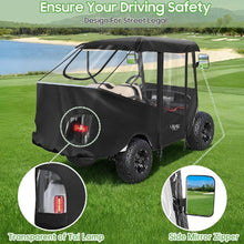 Load image into Gallery viewer, 4 Passenger Golf Cart Enclosure – 57" Short Roof for EZGO TXT RXV &amp; Club Car DS Precedent