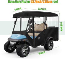Load image into Gallery viewer, 4 Passenger Golf Cart Enclosure for Yamaha, Club Car &amp; EZGO