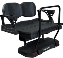 Load image into Gallery viewer, Complete CAROLINA Golf Cart Rear Flip Seat Black - Yamaha G29 (Drive)
