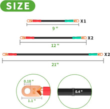 Load image into Gallery viewer, 48 Volt Golf Cart Battery Cables Kit for EZGO TXT &amp; Club Car Precedent