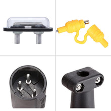 Load image into Gallery viewer, 48V DC Golf Cart Charger Plug and Socket 3-Prong for Club Car DS &amp; Powerdrive