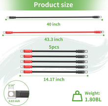 Load image into Gallery viewer, 48V Golf Cart Battery Cable Set for Club Car DS &amp; Precedent (1994-Up, 7 PCS, 3/4 AWG)