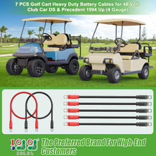 Load image into Gallery viewer, 48V Golf Cart Battery Cable Set for Club Car DS &amp; Precedent (1994-Up, 7 PCS, 3/4 AWG)
