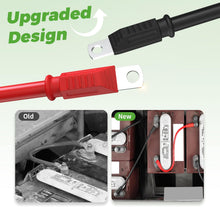 Load image into Gallery viewer, 4AWG 25 Inch Battery Inverter Cables Set for Golf Cart, Car, RV, Solar
