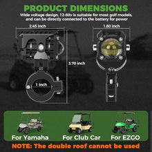 Load image into Gallery viewer, 5000 Lumens Universal Spot Flood LED Work Light Kit for Golf Cart, UTV, and SUV