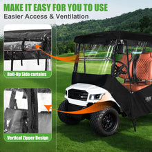 Load image into Gallery viewer, 6/4+2 Passenger Golf Cart Enclosure - 600D Waterproof Cover for Yamaha, EZGO &amp; Club Car (138" Roof)