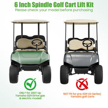 Load image into Gallery viewer, 6" Spindle Golf Cart Lift Kit for Yamaha G29 Drive 2007-Up | Heavy Duty Suspension Upgrade for 20.5" Tires