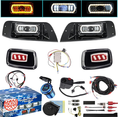 NOKINS Deluxe LED Light Kit for 1996-2013 EZGO TXT Gas & Electric Golf Cart