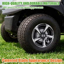 Load image into Gallery viewer, 8-Inch Golf Cart Blade Wheel Covers Hub Caps – Snap-On Style (Set of 4)