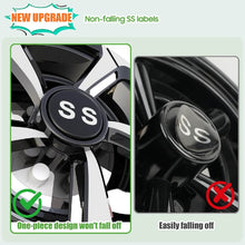 Load image into Gallery viewer, 8-Inch Golf Cart Blade Wheel Covers Hub Caps – Snap-On Style (Set of 4)