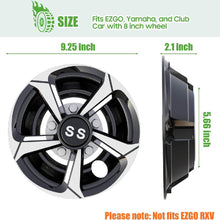 Load image into Gallery viewer, 8-Inch Golf Cart Blade Wheel Covers Hub Caps – Snap-On Style (Set of 4)