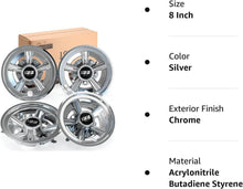 Load image into Gallery viewer, 8 Inch Golf Cart Wheel Covers Hubcaps for Yamaha Club Car EZGO