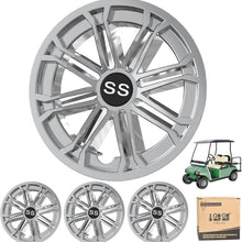 Load image into Gallery viewer, 8" Snap-On Golf Cart Wheel Covers Hub Caps for EZGO, Club Car &amp; Yamaha (Set of 4)