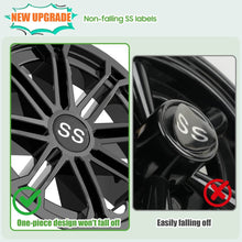 Load image into Gallery viewer, 8" Snap-On Golf Cart Wheel Covers Hub Caps for EZGO, Club Car &amp; Yamaha (Set of 4)