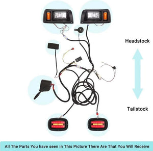 Golf Cart LED Light Kit for Club Car DS Gas & Electric Models