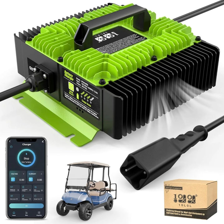 48V Yamaha G29 Drive 2 Golf Cart Battery Charger with Bluetooth