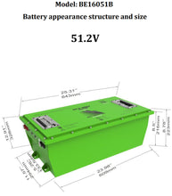 Load image into Gallery viewer, 51.2V 160AH &quot;BIG&quot; Bolt Energy USA Lithium Golf Cart Battery Conversion Kit