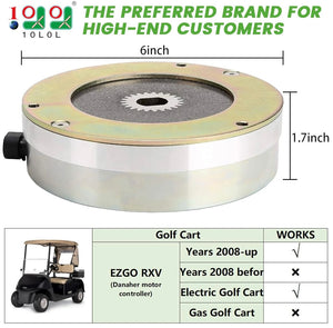 2024 Upgraded Golf Cart Motor Brake for 2011+ EZGO RXV 48V Electric